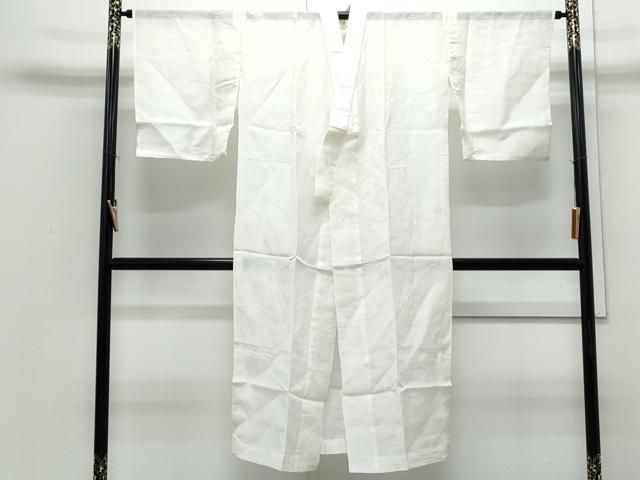 平和屋着物＊夏物　長襦袢　枝花紋紗　生成り色　逸品　CABI1458th