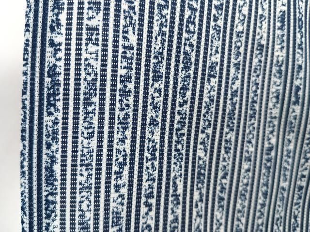 平和屋着物＊夏物　小紋　絽　縞　洗える着物　CABI3902xi