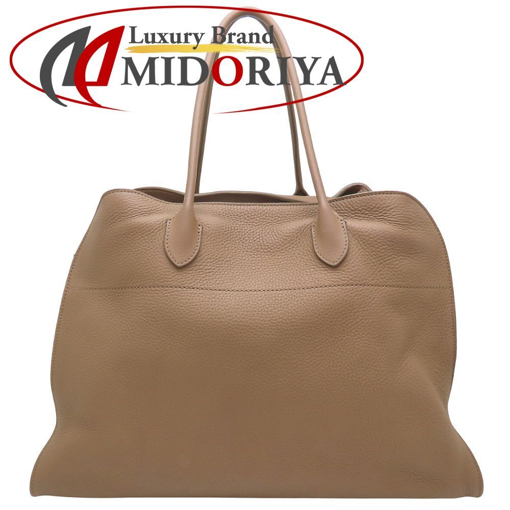 THE ROW ザ・ロウ Soft Margaux ソフト マルゴー 17 トートバッグ グレインレザー ダークオリーブ(推定) レディース/353341【中古】
