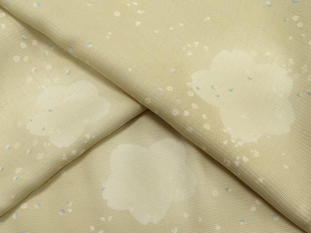 平和屋着物＊夏物　小紋　絽　舞花文　正絹　逸品　CABI6467ou