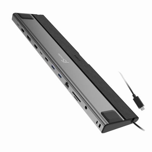 j5create USB C 13in1 ドッキングステーション USB C 4K HDMI 4K DPトリプルディスプレイ USB Ax 3 5Gbps PD100W DisplayPort HDMI VGA LAN SD/MicroSD e0c3f914