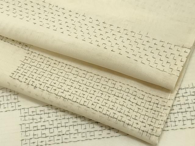 平和屋着物＊夏物　紗紬　横段文　正絹　逸品　未使用　CABI6471ou