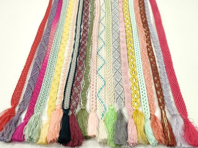 平和屋着物＊夏物　和装小物　帯締め20本セット　レース織　金銀糸　逸品　CABH2319ju