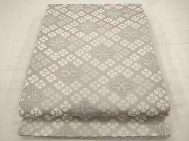 平和屋着物●六通柄袋帯　唐織　織尽　寿光織　花菱文　正絹　逸品　AABJ7005pf