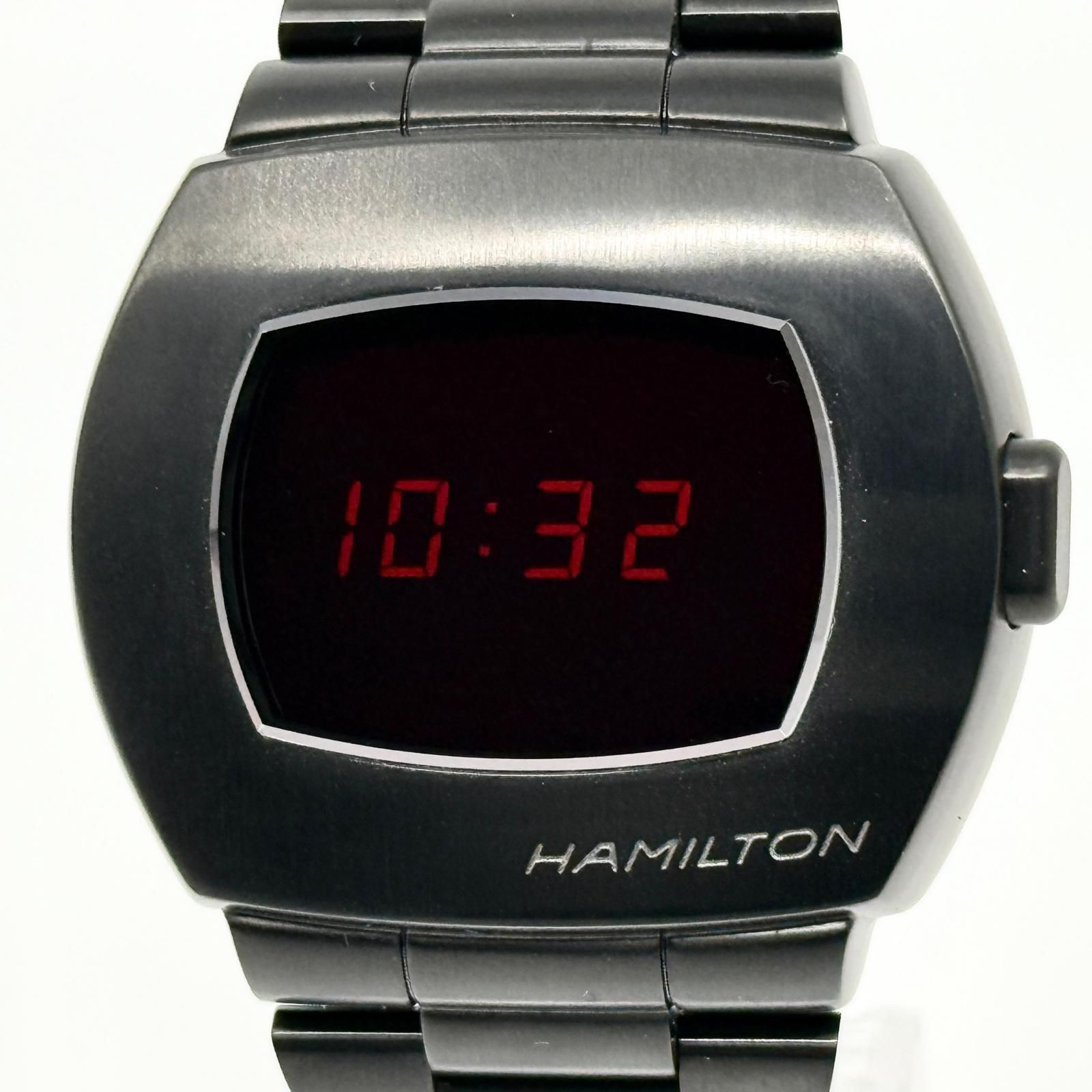 HAMILTON ハミルトン PSR SS SS QZデジタル文字盤 H524040 QZ メンズ 腕時計 稼働品