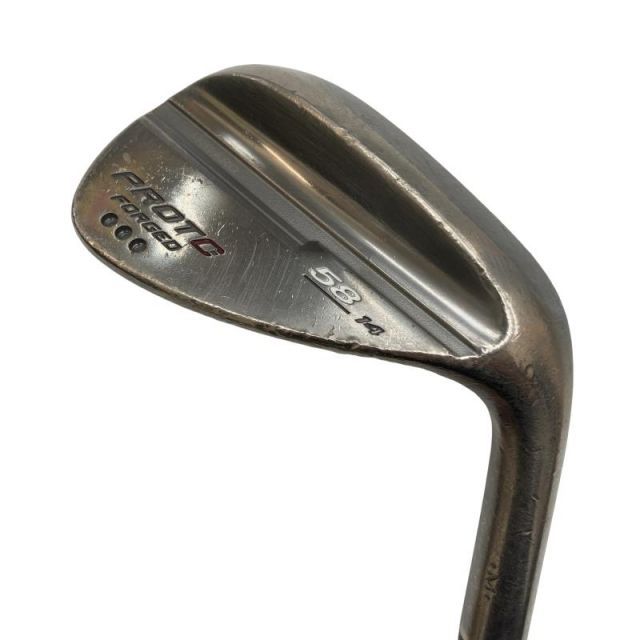 【中古】 PROTO-CONCEPT PROTO-CONCEPT FORGED WEDGE(メッキ) 58°/14° ウェッジ WG 純正特注シャフト (フレックスその他) メンズ 男性用 右利き 右用 Dランク ゴルフクラブ