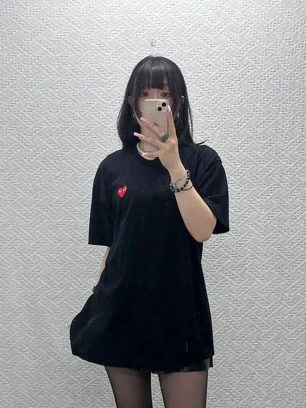 コム・デ・ギャルソン ヴィンテージ カジュアル シック ハートワッペン 半袖Tシャツ XXL C12341