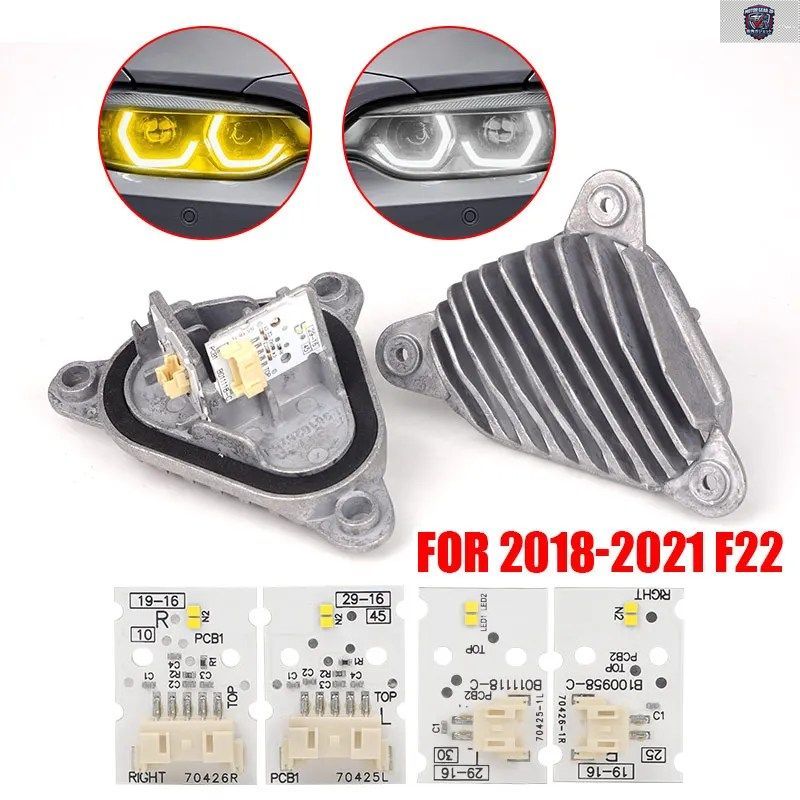 63117494852 LEDエンジェルアイライトモジュールランプ BMW 2シリーズ M2 F87 M2C F22 F23 2018 - 21 DRLボードヘッドライト 12V
