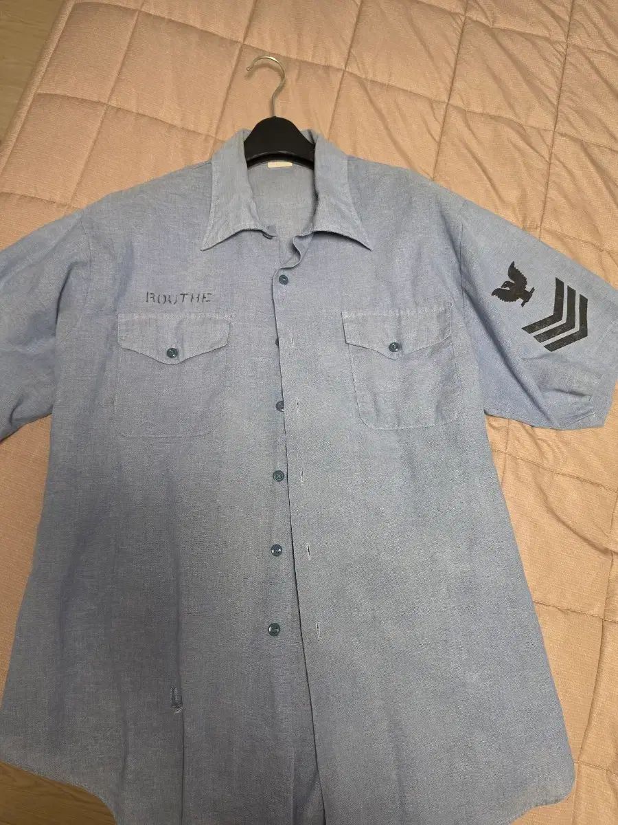 アメリカ海軍 オリジナル シャンブレーシャツ