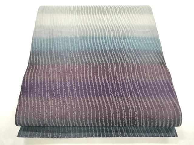 平和屋着物●全通柄袋帯　霞文　正絹　逸品　未使用　CABI7552dy
