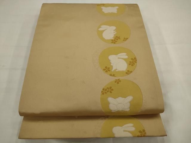 平和屋着物●六通柄京袋帯　兎　AABJ7119pf