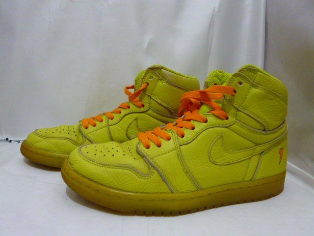 NIKE ナイキ AIR JORDAN 1 RETRO HI OG G8RD エアジョーダンレトロハイ ゲータレード AJ5997-345 サイズ27㎝ イエロー シューズ