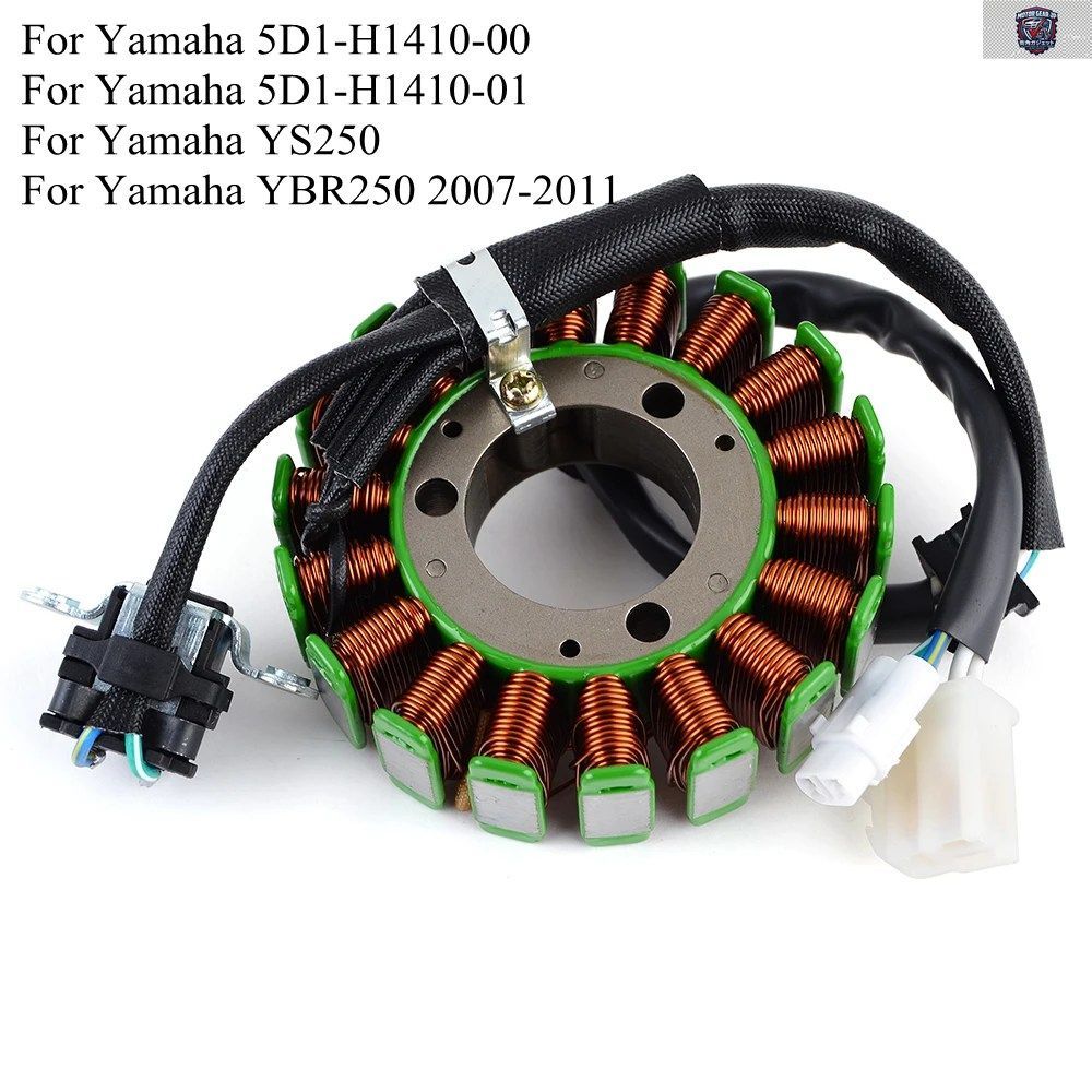 YS YBR 250 オートバイ用ジェネレーターステーターコイル ヤマハ YBR250 2007 - 11 YS250 / 5D1-H1410-00 / 5D1-H1410-01