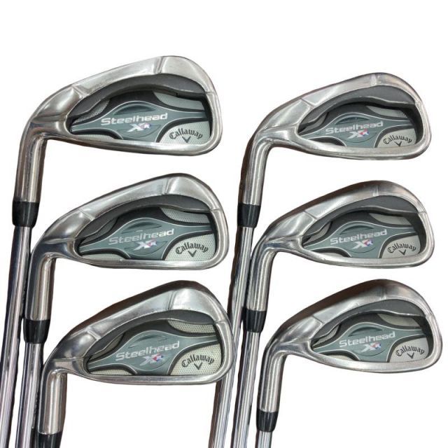 【中古】 キャロウェイ STEELHEAD XR 6S レフティ アイアンセット IR リシャフト (フレックスその他) メンズ 男性用 左利き レフティ 左用 Cランク ゴルフクラブ
