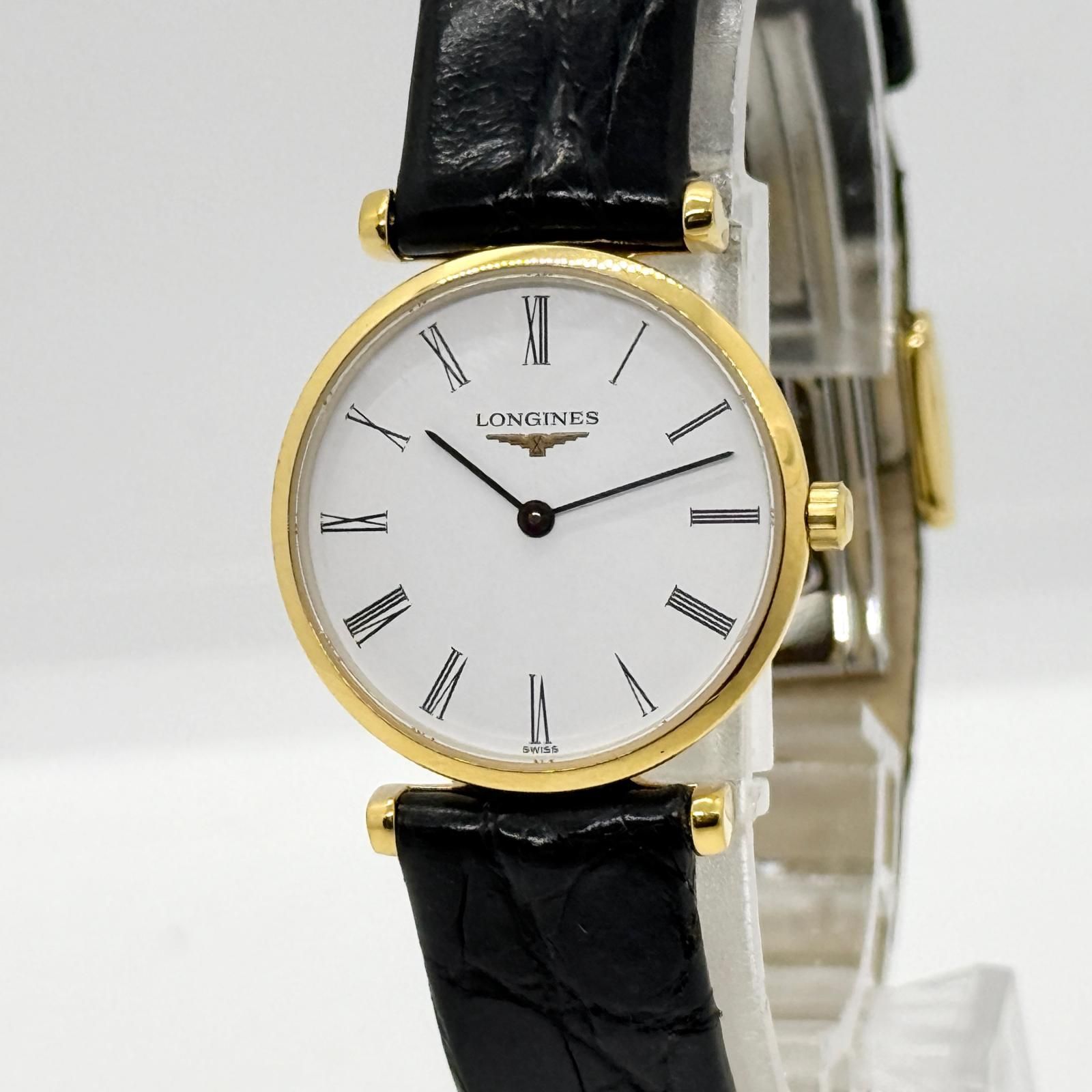 LONGINES ロンジン グランドクラシック L4.209.2 ホワイト QZ レディース 腕時計 稼働品