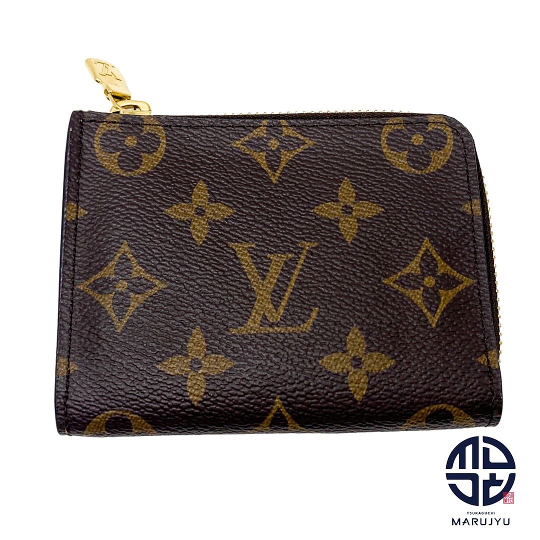 LOUIS VUITTON ルイヴィトン モノグラム ポルトフォイユノア コンパクト M83476 コンパクトウォレット ミニ財布 カードケース L字ファスナー ブランド サイフ