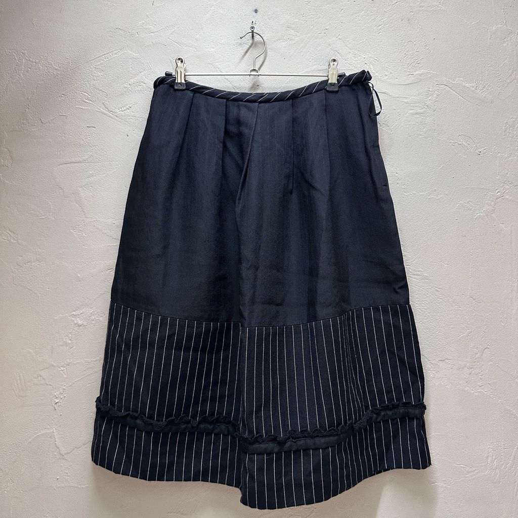 COMME des GARCONS コムデギャルソン Swiching Shirt Skirt スカート GS 100650 ブラック size:-【代官山B06】