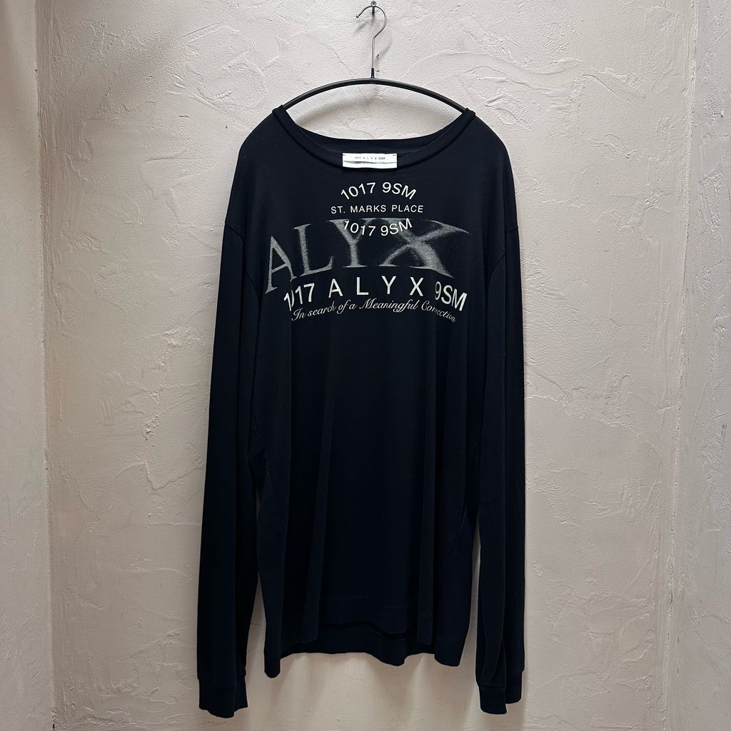 ALYX アリクス 23SS Graphic Logo Print Shirt ロンT ブラック size:L【代官山B06】