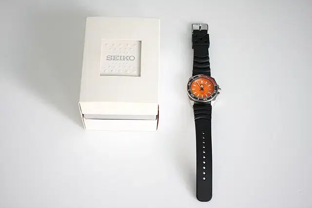 正規品/フルセット SEIKO セイコー 1世代 オレンジ サムライ チタン (SBDA005)時計