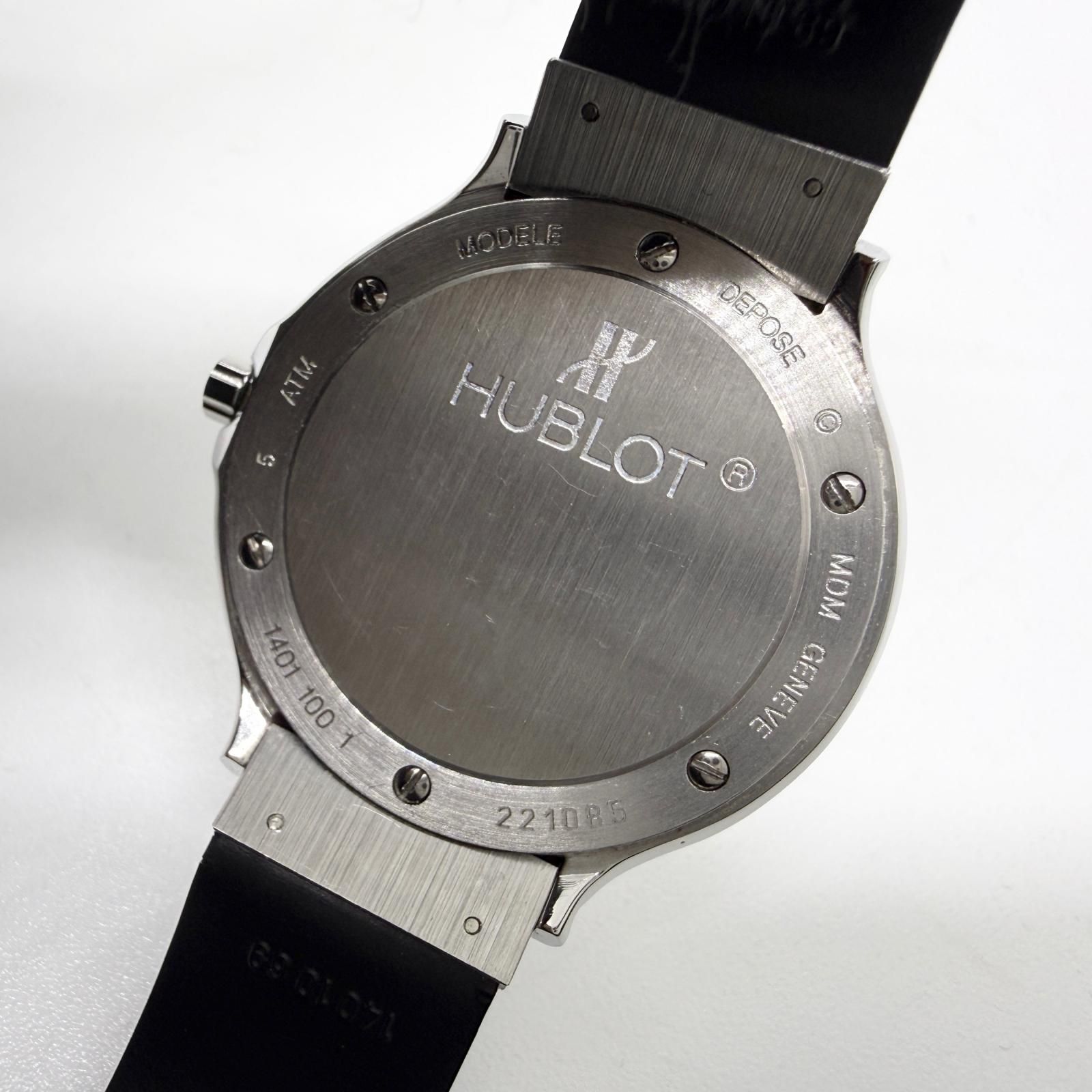 HUBLOT ウブロ MDM クラシック 1401.100.1 ブラック QZ メンズ 腕時計 