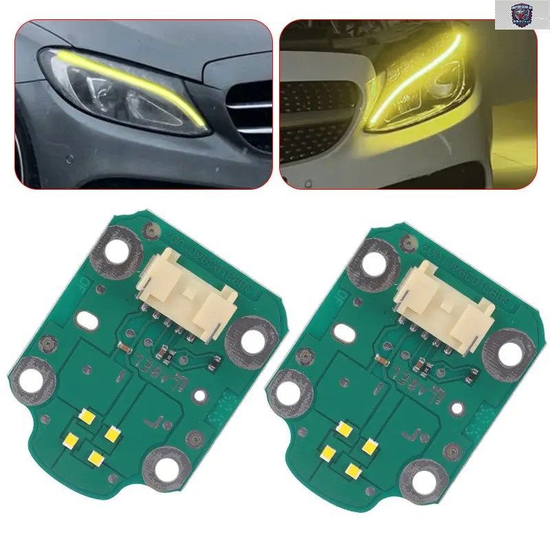 メルセデス・ベンツ C AMG GLAクラス W205用 12V デイタイムランニングライト フロントLEDヘッドライトレンズ エンジェルアイ 2059060601 1