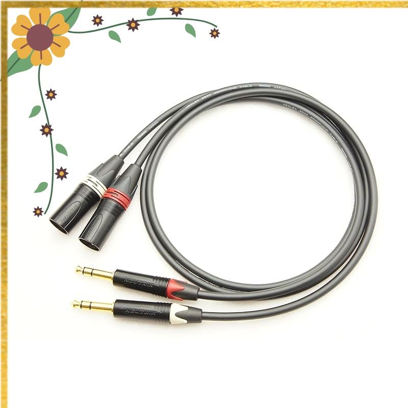 ONKODO 2534 XLR(オス)→TRS(ステレオフォン) 2本ペアケーブル (1.5m)