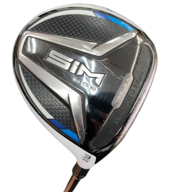 【中古】 テーラーメイド SIM MAX 3W フェアウェイウッド FW TENSEI BLUE TM50(FW) (フレックスR) メンズ 男性用 右利き 右用 Cランク ゴルフクラブ