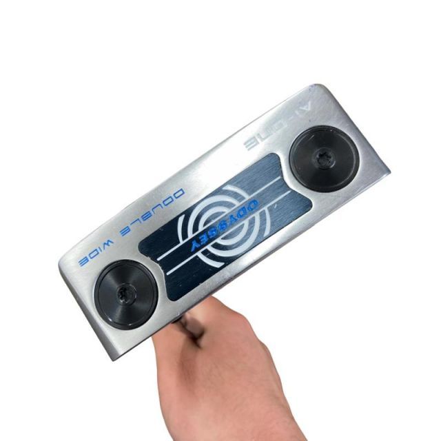 【中古】 オデッセイ Ai-ONE DOUBLE WIDE DB シルバー 33インチ パター PT STROKE LAB 90 スチール (フレックスその他) メンズ 男性用 右利き 右用 Bランク ゴルフクラブ