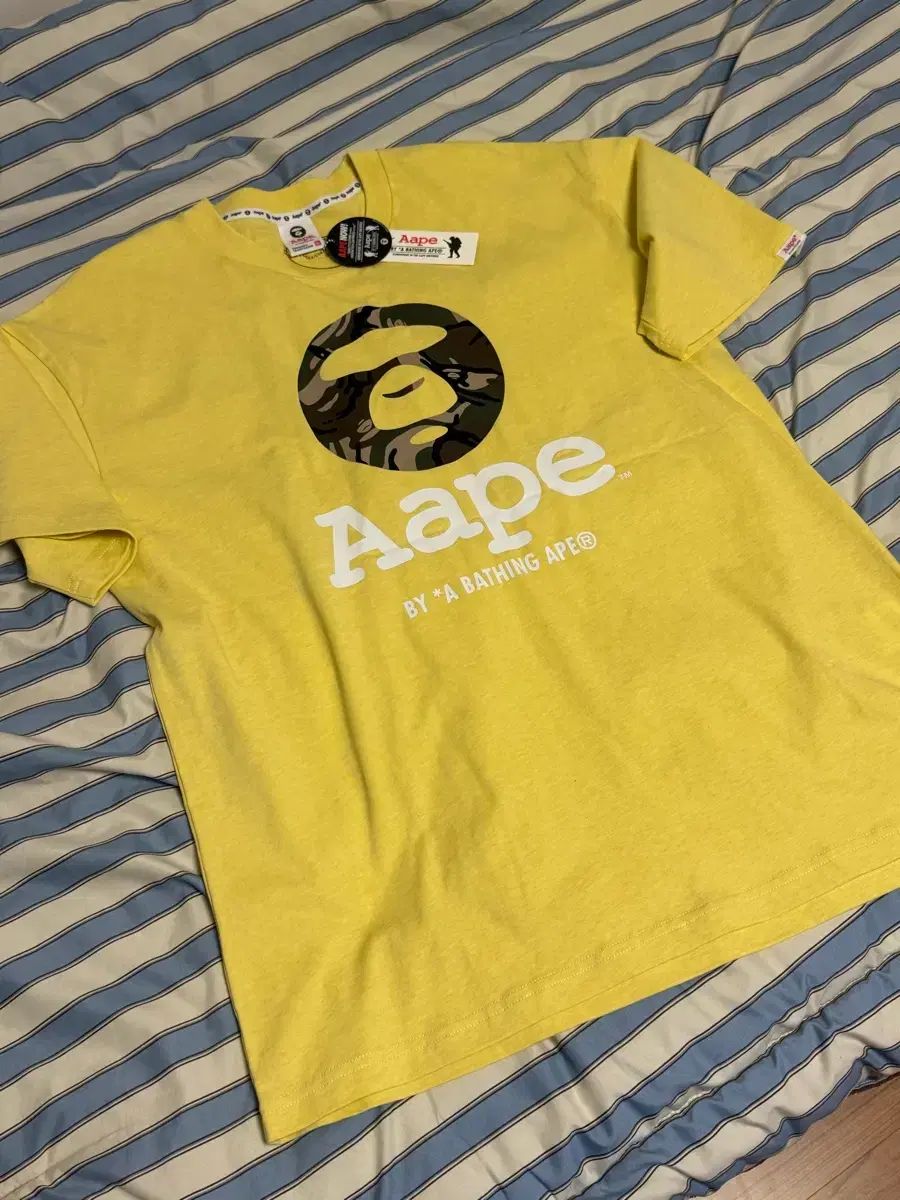 AAPE ムーンフェイス ロゴ Tシャツ XL (105-110) A BATHING APE