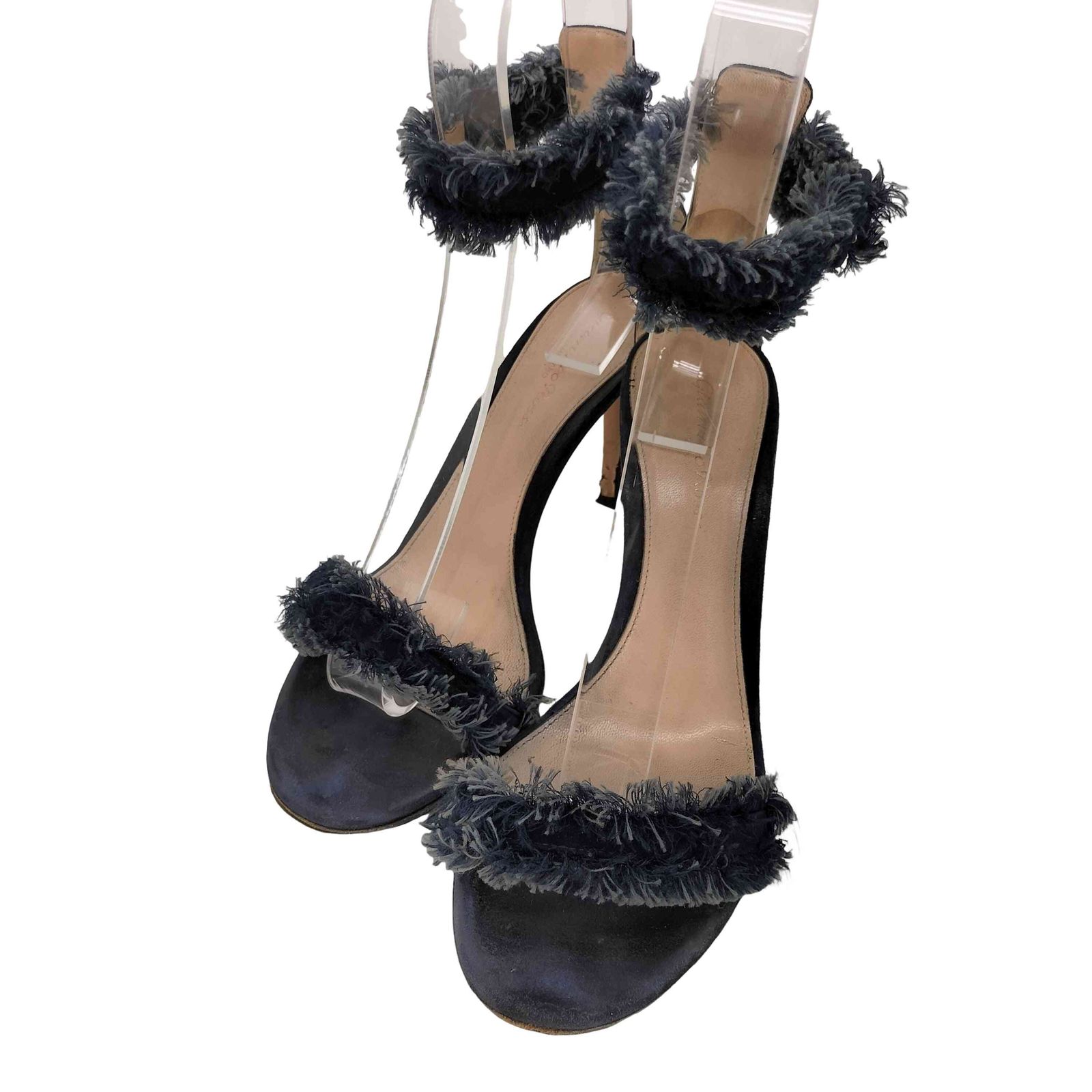 みみ/gianvito rossiストラップサンダル　39.5 ジャンビトロッシ Gianvito Rossi フリンジ ストラップ サンダル