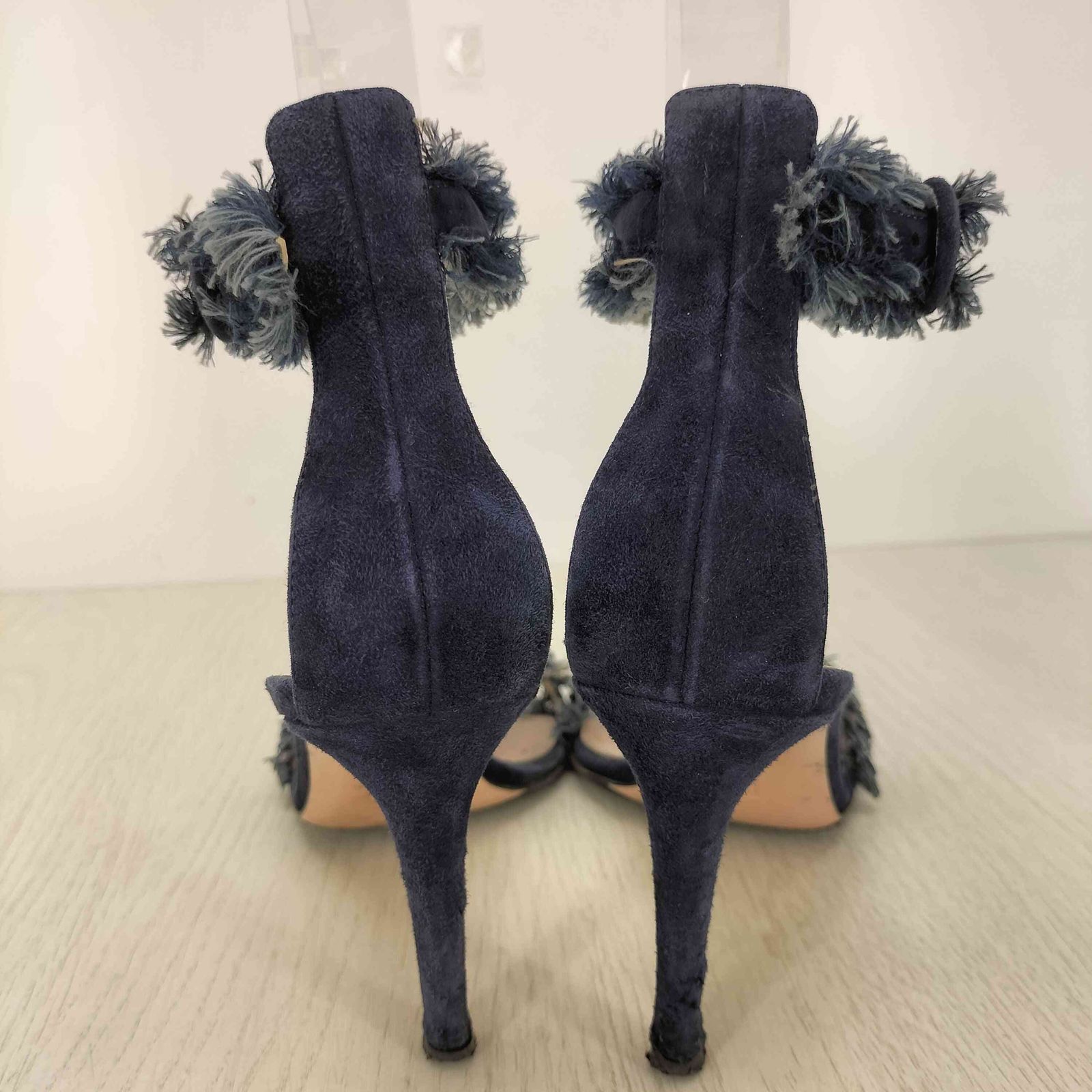 ジャンビトロッシ Gianvito Rossi フリンジ ストラップ サンダル