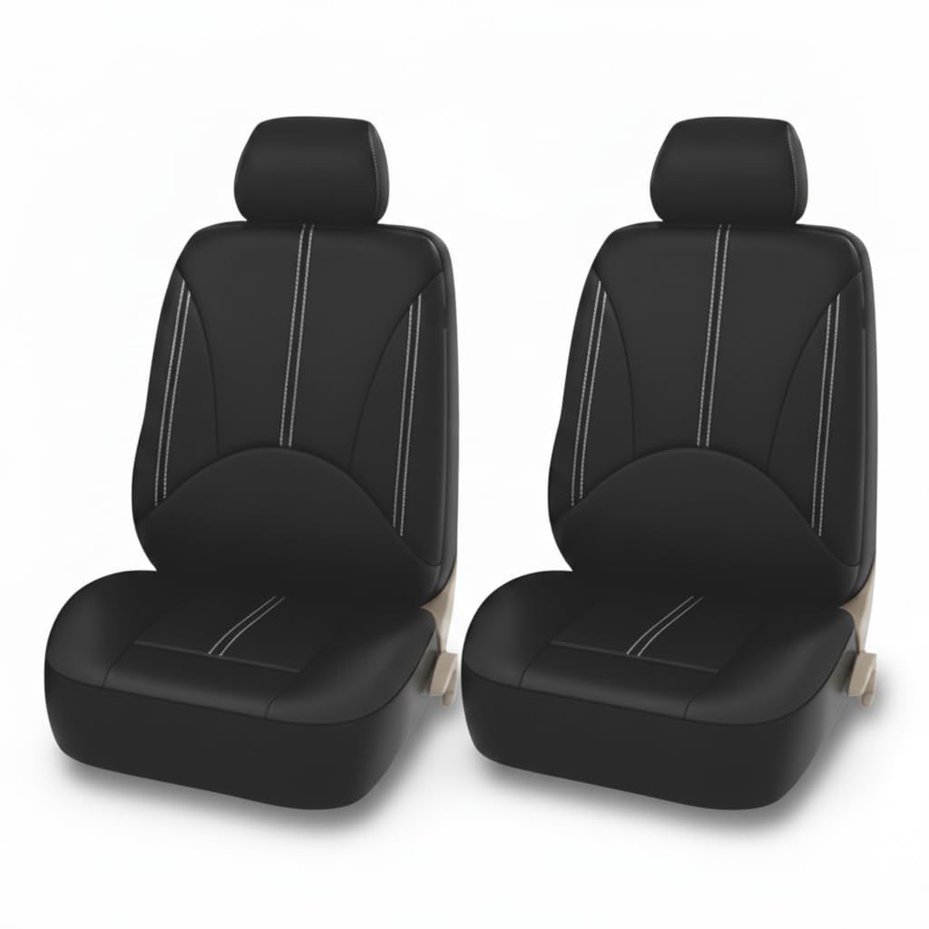 R☆シートカバー 車 汎用 前席 2座席分セット PUレザー パンチング