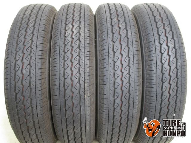 【中古 夏用】 155/80R14 88/86N 4本セット ブリヂストン V600 サマータイヤ 中古タイヤ