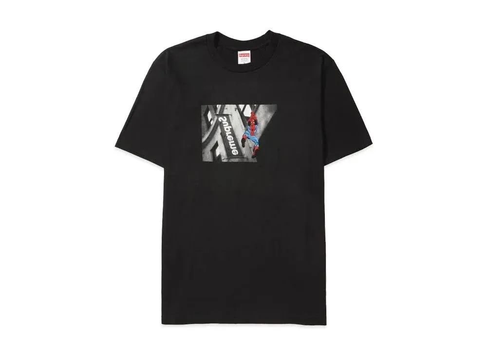S Supreme Spider-Man Tee Black spiderman