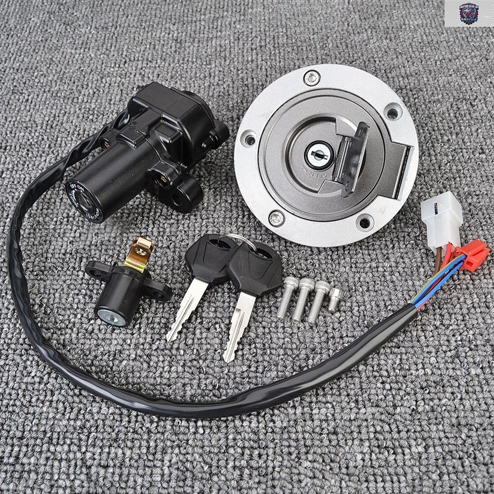 イグニッションスイッチ、燃料キャップ、シートロックキーセット ヤマハ YZF-R1 1998-2003、R6 1999-2005、FJR1300 2004-2010、FZ6、FZ6R、