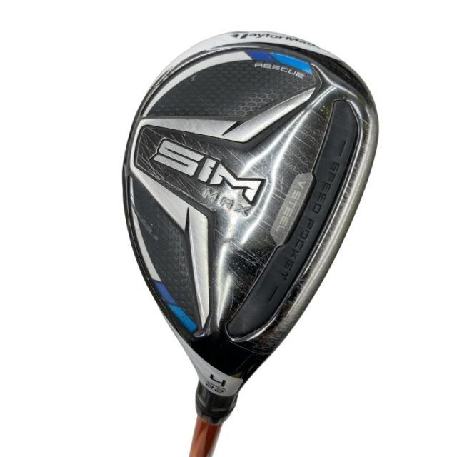 【中古】 テーラーメイド SIM MAX U4 ユーティリティ UT リシャフト (フレックスその他) メンズ 男性用 右利き 右用 Dランク ゴルフクラブ