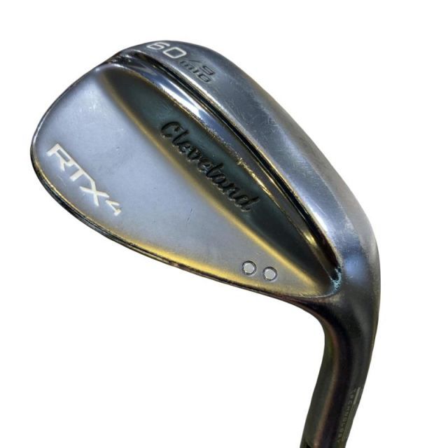 【中古】 クリーブランド Cleveland RTX-4 ブラックサテン 60°/09° MID ウェッジ WG Dynamic Gold (フレックスS) メンズ 男性用 右利き 右用 Cランク ゴルフクラブ