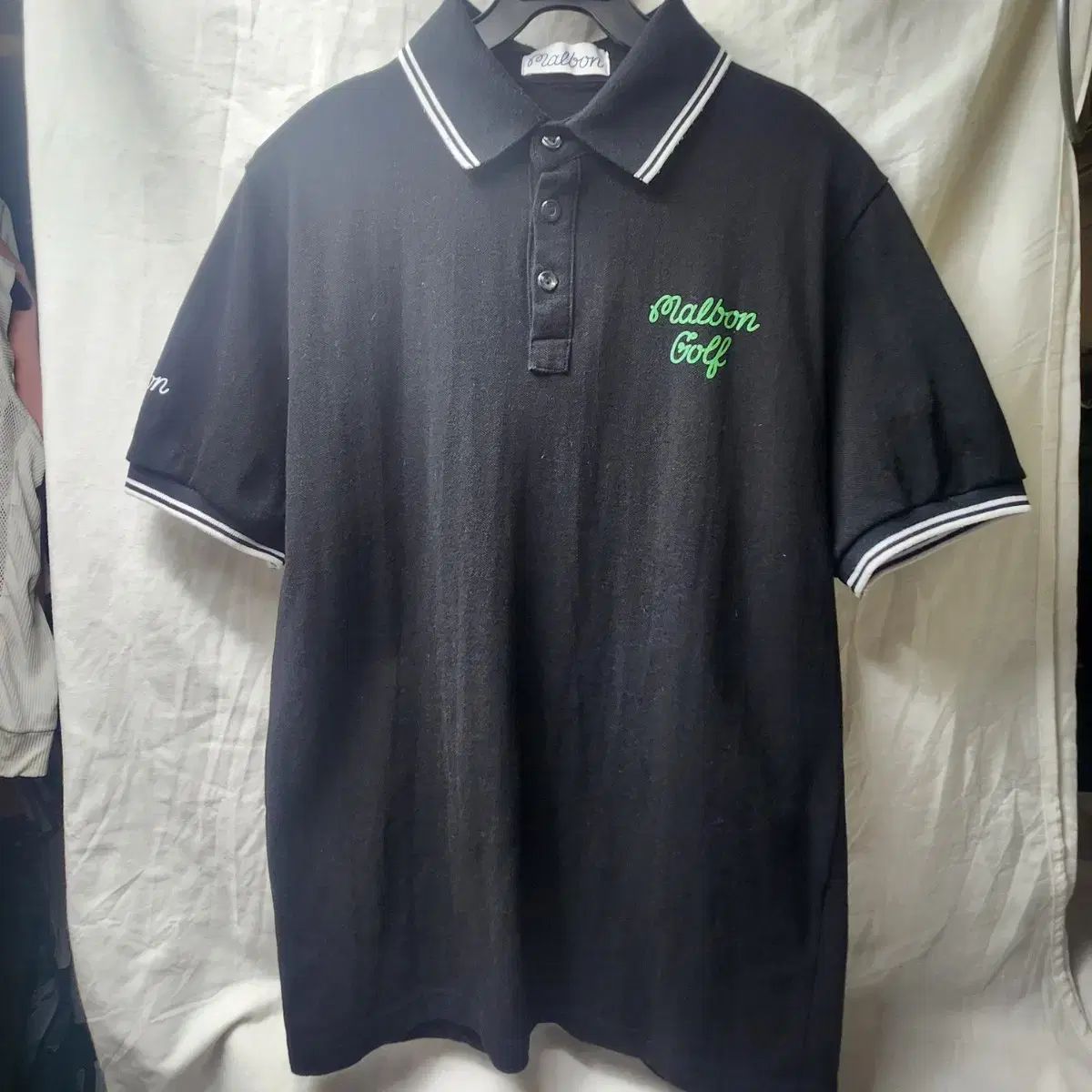 マルボンゴルフ 半袖 カラーTシャツ ブラック L 50cm