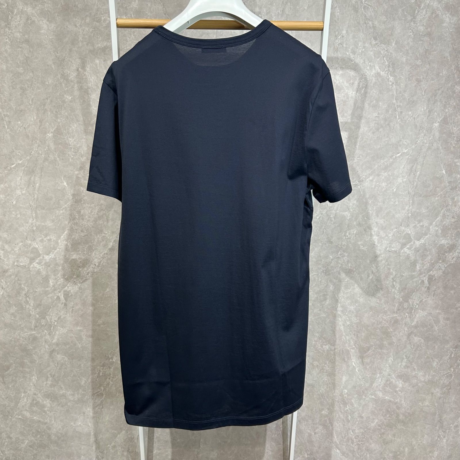 極美品】 MONCLER モンクレールダブルワッペン半袖TシャツネイビーXL