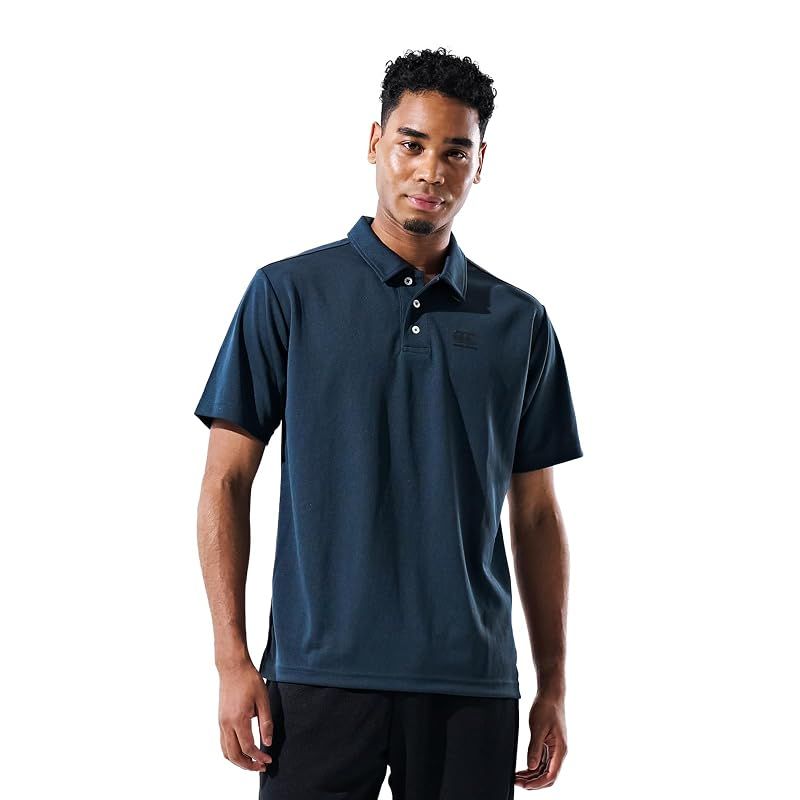 【新品】 [カンタベリー] ラガーポロ Tシャツ S/S LOGO POLO SHIRTS ポロシャツ 半袖 チャコールグレー 3L