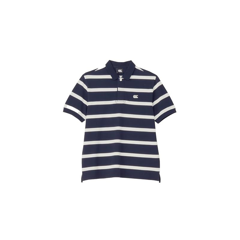 【新品】 [カンタベリー] ラガーポロ S/S RUGGER POLO N2_ネイビー/オフホワイト M
