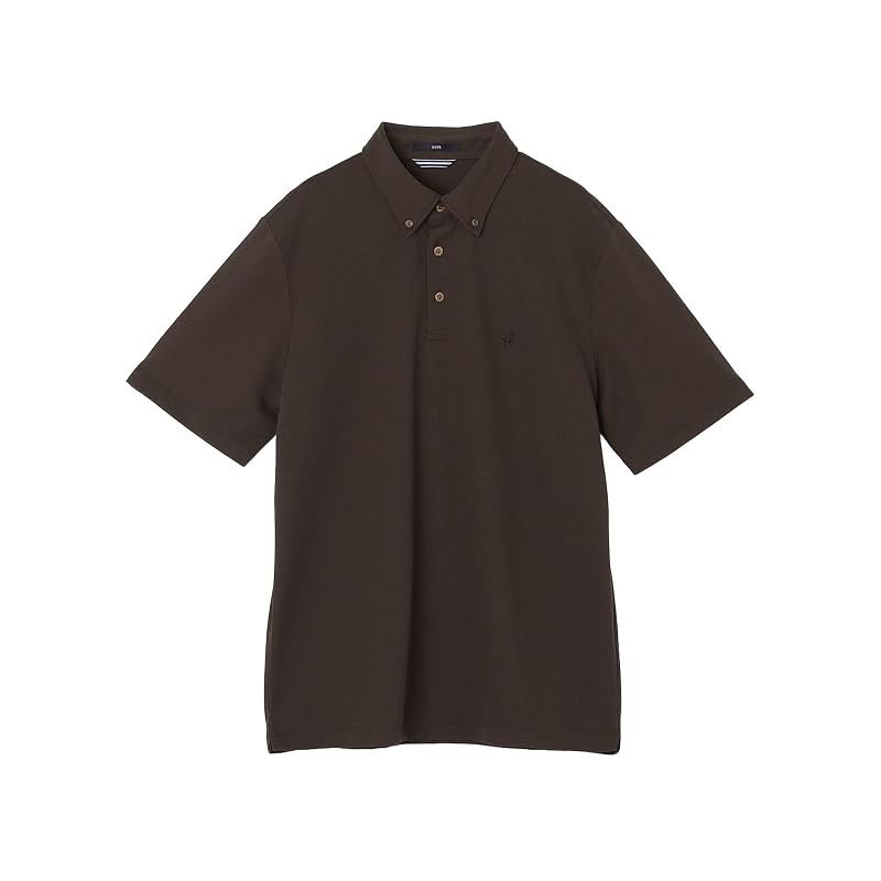 【新品】 [シップス] ポロシャツ WEB先行 吸水速乾 UVケア Drymix R ワンポイントロゴ ボタンダウン ポロシャツ メンズ 112200008 ブラウン S
