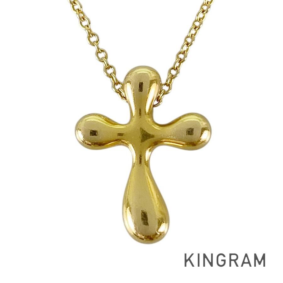 ティファニー TIFFANY&Co. エルサ ペレッティ クロス K18YG ネックレス ss【中古】