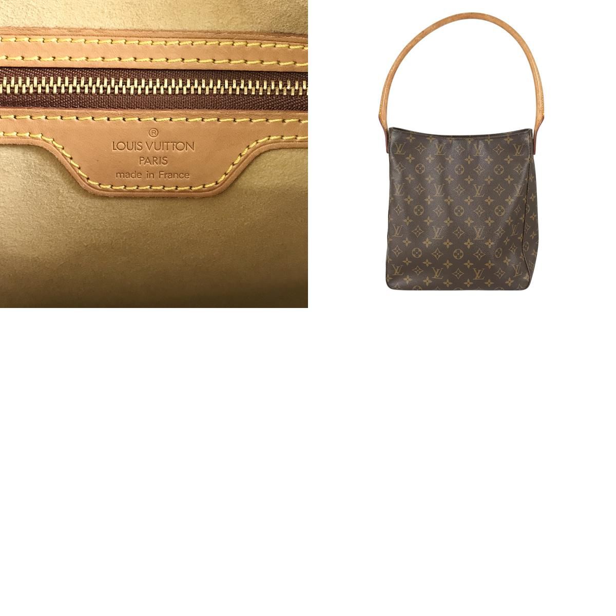 ルイ・ヴィトン LOUIS VUITTON モノグラム ルーピング GM M51145 PVC