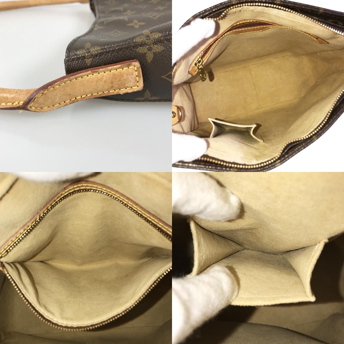 ルイ・ヴィトン LOUIS VUITTON モノグラム ルーピング GM M51145 PVC