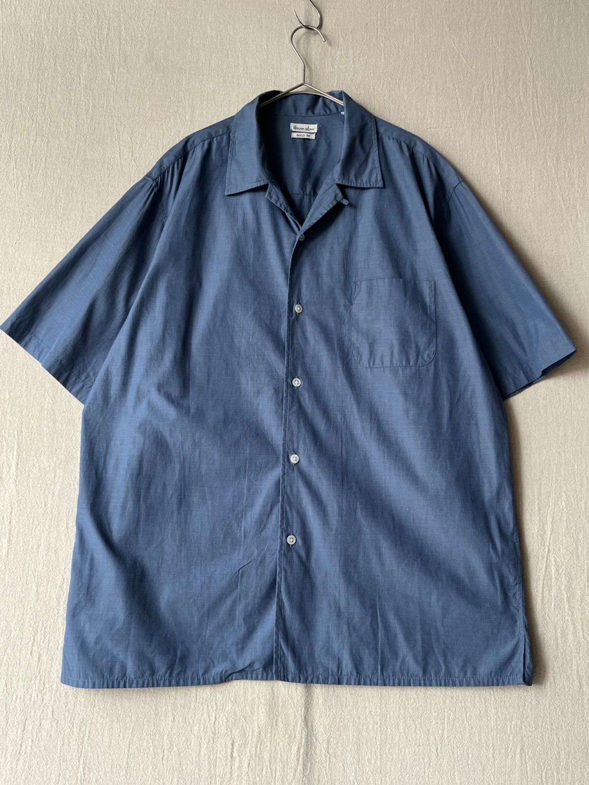 Steven Alan＞ シャツ オープンカラー メンズ BOX 「Steven チェック 