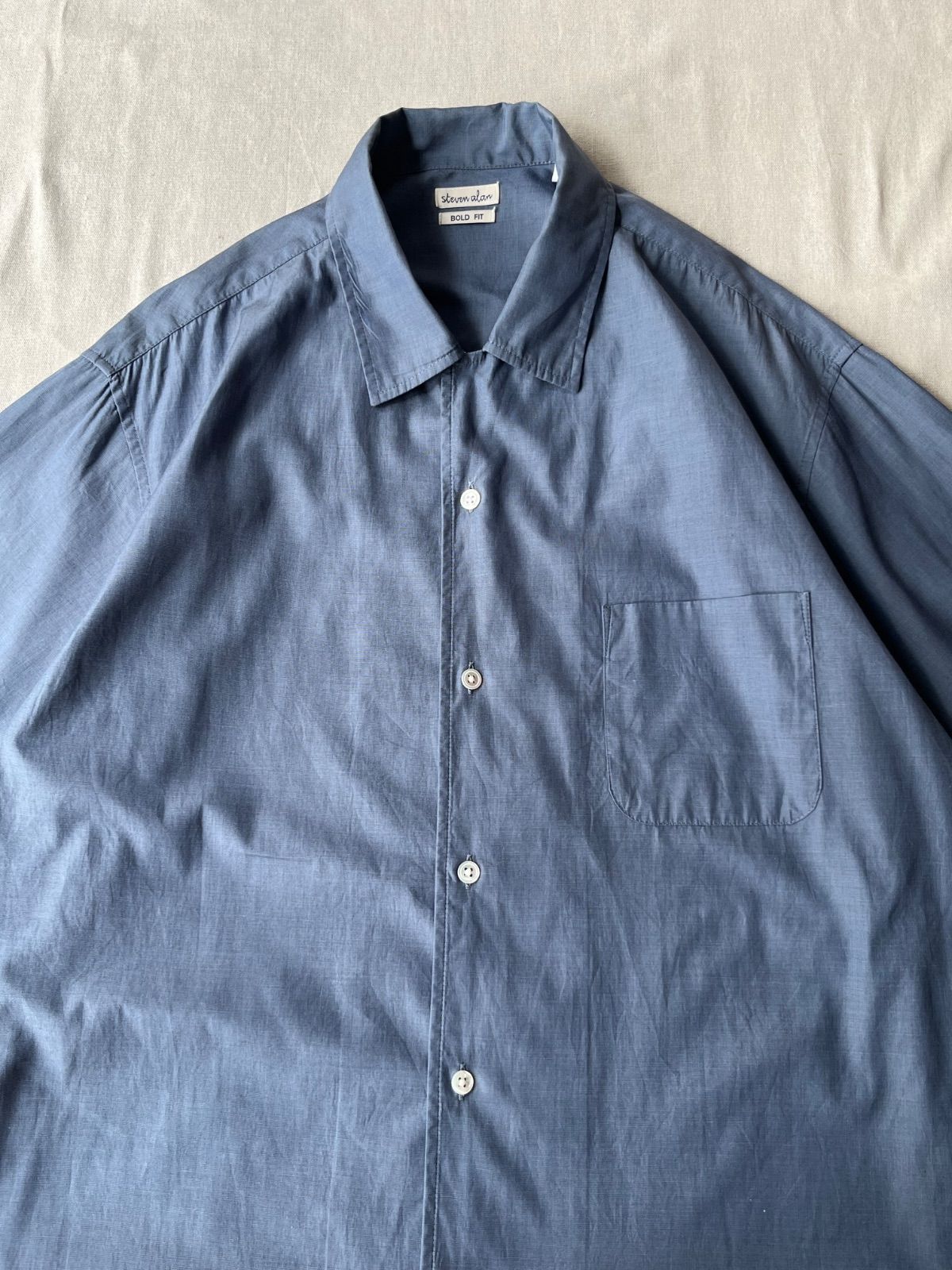 Steven Alan＞ シャツ オープンカラー メンズ BOX 「Steven チェック 