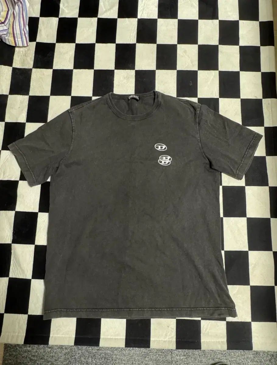 DIESEL トリプルロゴ 半袖Tシャツ L
