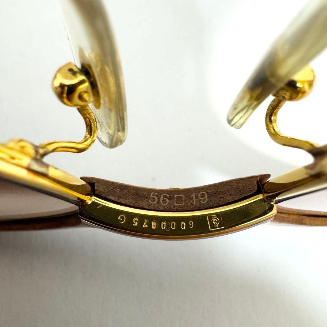 最安値】美品 Cartier カルティエ サングラス ウッドフレーム 度入り