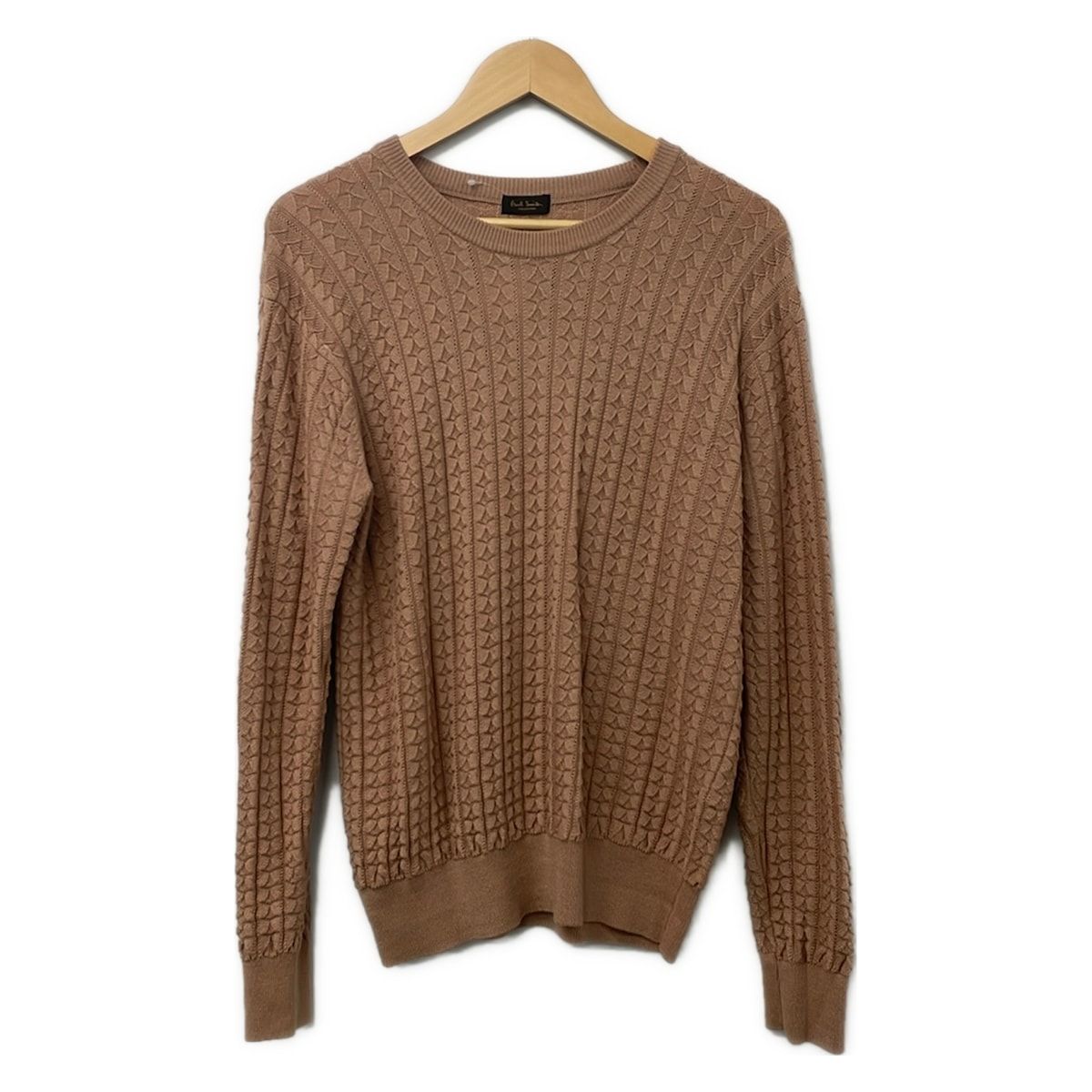 Paul Smith Collection(ポール スミス コレクション) 長袖セーター サイズL メンズ美品 - ピンクベージュ クルーネック